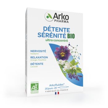 Arkofluides Entspannung Serenity Bio Arkopharma - Packung mit 20 Ampullen