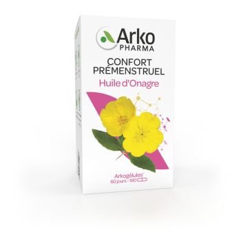 Arkogelen Nachtkerzenöl Arkopharma - Packung mit 180 Kapseln
