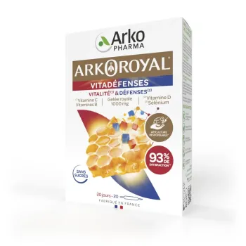 Arkoroyal vitadéfenses Vitalität und Abwehrkräfte Arkopharma - Schachtel mit 20 Ampullen zu 10 ml