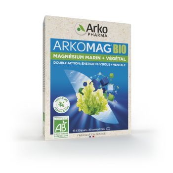 Arkomag bio Arkopharma - Packung mit 30 Tabletten
