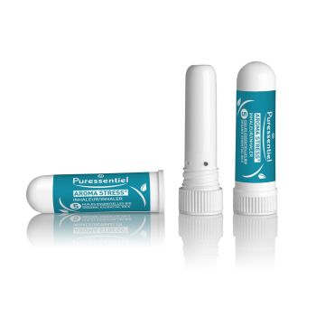 Aroma Stress Inhalator mit 5 ätherischen Ölen von Puressentiel - Inhalator mit 1 ml