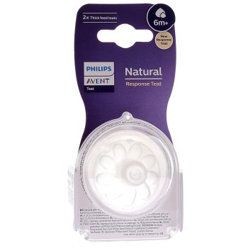 Schnuller Natural Response Dickflüssig 6 Monate und älter Avent - 2er-Pack Schnuller