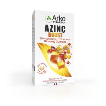 Azinc Boost effervescent Arkopharma - Packung mit 20 Brausetabletten