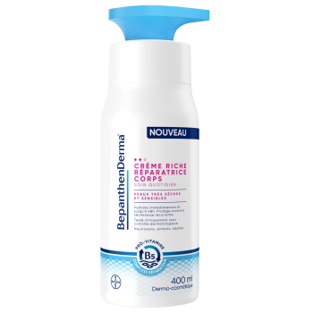 BepanthenDerma Reichhaltige Reparaturcreme für den Körper 400 ml Für trockene und empfindliche Haut