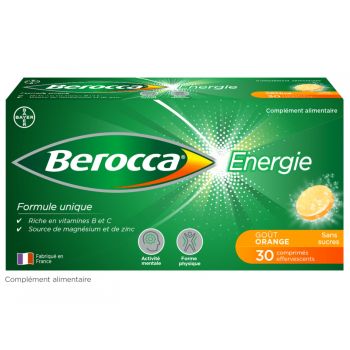 Berocca Energie Orange Vitamin B und C, Magnesium und Zink 30 Brausetabletten