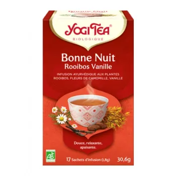 Gute Nacht Rooibos Vanille BIO Yogi Tea - Box mit 17 Beuteln