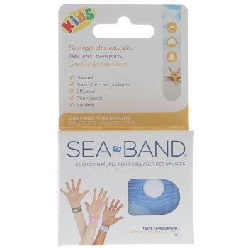 Akupressurarmband Kinder blau Sea Band - 1 Paar Armbänder