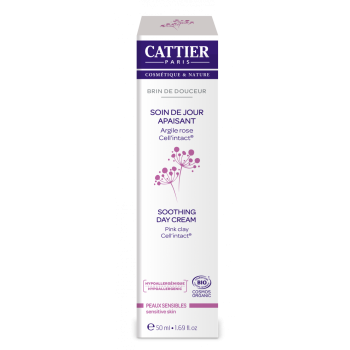 Brin der Sanftheit beruhigende Tagespflege Cattier - Flasche mit 50 ml