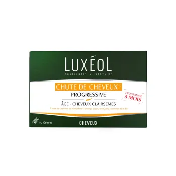 Progressiver Haarausfall Luxéol - Packung mit 90 Kapseln