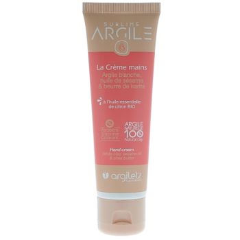 Herz aus Ton die Handcreme Argiletz - Tube mit 50 ml