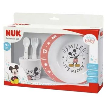 Disney Baby Geschirrset 9 Monate und älter NUK - Set mit 4 Produkten