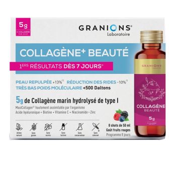 Kollagen+ Schönheit 5g Granions - Schachtel mit 8 Shots à 50 ml