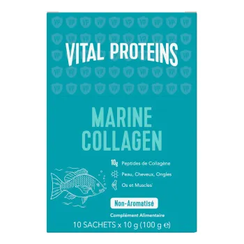 Vital Proteins Geschmacksneutrales Meereskollagen - Box mit 10 Beuteln à 10 g