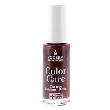 Color Care Nagellack Rot Schwarz 437 Poderm - Flasche mit 8ml