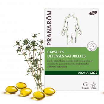 Natürliche Abwehrkräfte Bio Aromaforce Pranarom - Packung mit 30 Kapseln