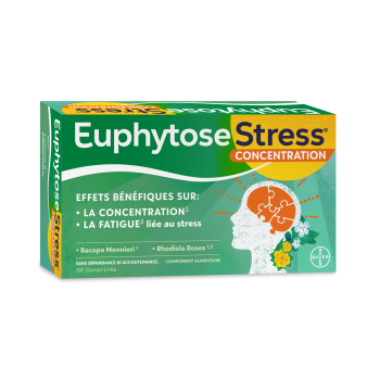 EuphytoseStress® Konzentration - Stress, Konzentrationsschwierigkeiten - 30 Tabletten