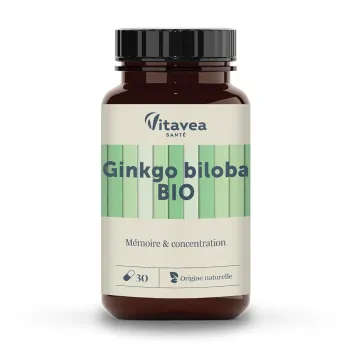 Ginkgo Biloba bio Vitavea - Dose von 30 Kapseln