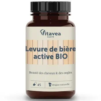 Aktive Bio-Bierhefe Vitavea - Dose mit 45 Kapseln