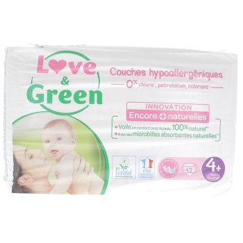 Hypoallergene Windeln Größe 4 Love & Green