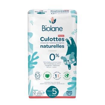 Naturwindeln Größe 5 Biolane - Packung mit 40 Windeln