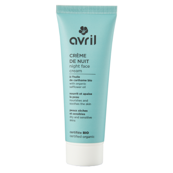 Nachtcreme für trockene und empfindliche Haut bio Avril - Tube mit 50 ml