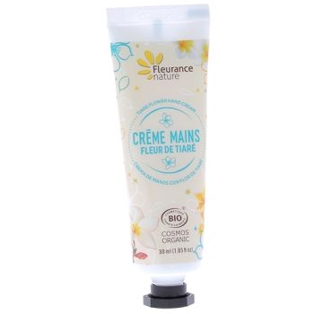 Bio Tiaréblüten Handcreme Fleurance Nature - 30 ml Tube