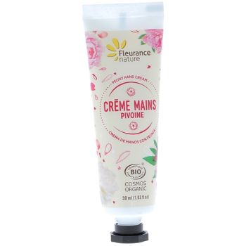 Bio-Pfingstrosen-Handcreme Fleurance Nature - 30 ml Tube
