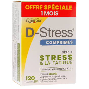 D-Stress Synergia - 120 Tabletten Box