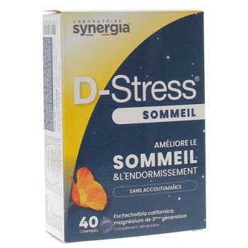 D-stress Schlaf Synergia - Packung mit 40 Tabletten