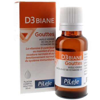 D3 biane Tropfen Pileje - Flasche mit 20 ml