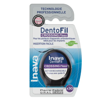 Dentofil Crossing Floss Zahnseide Inava - wiederaufladbares Gehäuse