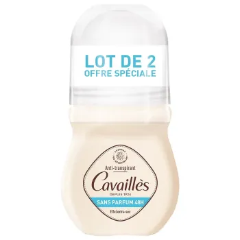 Duftfreies 48h Regulatives Deo-Pflege Rogé Cavaillès - 2 Roll-ons à 50 ml
