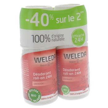 Granatapfel Roll-on Deodorant 24h Weleda - 2x50ml Packung