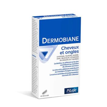 Dermobiane Haare und Nägel Pileje - Packung mit 40 Kapseln