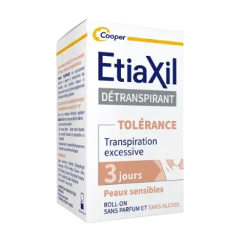 Deotranspirant Komfort+ Behandlung starker Schweißbildung Empfindliche Haut Achseln Etiaxil - Roll-on mit 15 ml