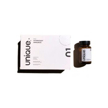 Duo Hydration & Immunität Einzigartig - Box mit 30 Ampullen + 30 feuchtigkeitsspendenden Boostern