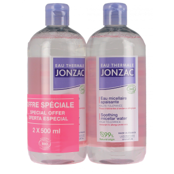 Beruhigende Mizellenwasser Eau Thermale Jonzac - 2er-Pack mit 500ml Flaschen