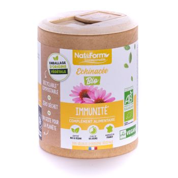 Echinacea Bio natürliche Abwehrkräfte Ecoresponsable Nat&Form - Box mit 200 Kapseln