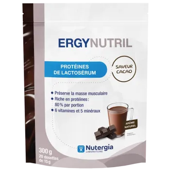 Ergynutril Whey Protein Kakao Nutergia - Beutel mit 300g