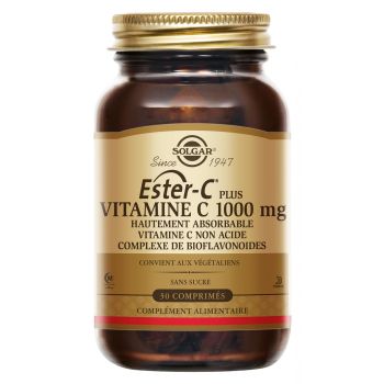 Ester C Plus Vitamin C 1000 mg Solgar - Dose von 30 Tabletten