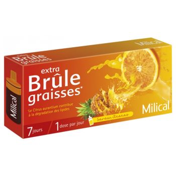 Extra Fettverbrenner Ananasgeschmack Milical - Box mit 7 Dosen