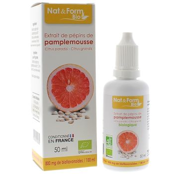 Extrakt aus Grapefruitsamen Nat & Form - Flasche mit 50 ml