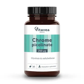 Chrome-Picolinat Blutzucker und Stoffwechsel Vitavea - Dose mit 45 Kapseln