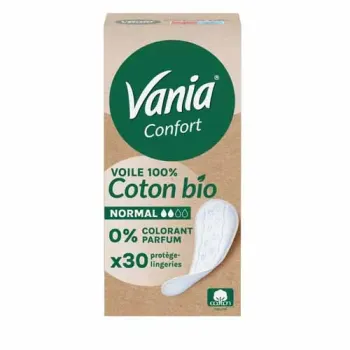 Komfort Bio-Baumwoll-Slipeinlagen normal Vania - Schachtel mit 30 Slipeinlagen