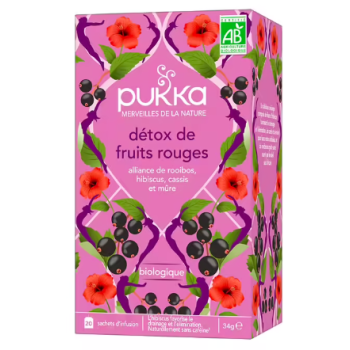 Rote Früchte Detox Pukka - Box mit 20 Beuteln