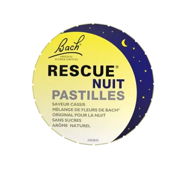 Bach-Blüten Rescue Nacht Pastillen Cassis Geschmack Famadem - 50g Dose