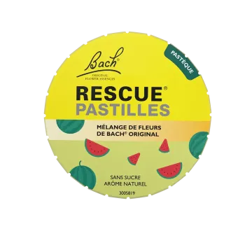 Bach-Blüten Rescue Pastillen Wassermelonen-Geschmack Famadem - Dose mit 50 g