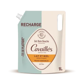 Duschgel Milch und Honig Rogé Cavaillès - Nachfüllpackung 1L