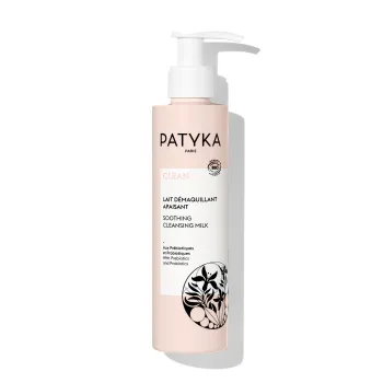 Beruhigende Bio-Reinigungsmilch Clean Patyka - Pumpflasche mit 200ml