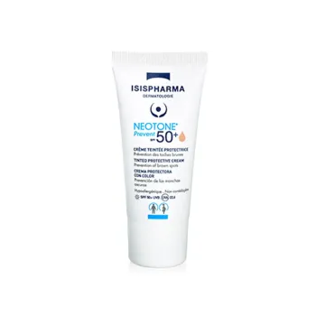 Neotone Prevent Getönte Schutzcreme SPF50+ mittlerer Farbton Isispharma - Tube mit 30ml